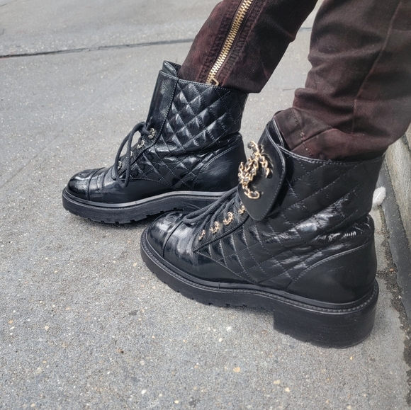 Chanel Biker Moto Boots - Picture 4 of 11